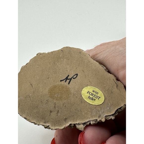 Wee Forest Folk 6 Piece Thanksgiving Figurine Set 1984-1994 Anette Petersen Sign - Picture 8 of 16